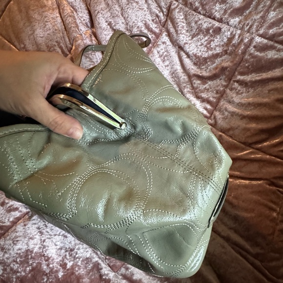 Coach bag gray patten leather - Picture 10 of 12